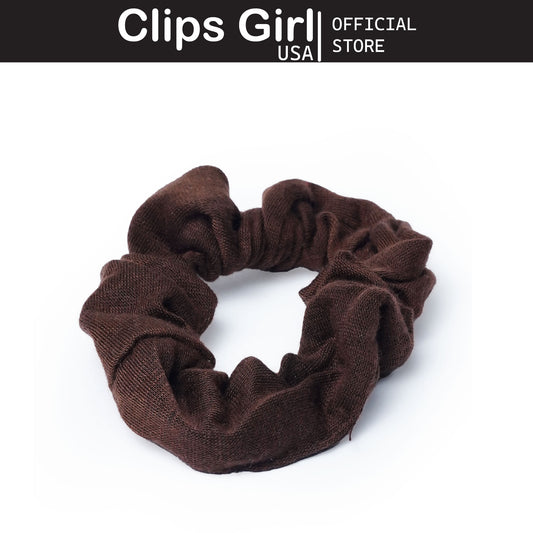 Chocolate Textured Scrunchie