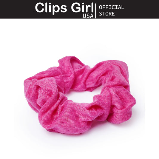Hot Pink Textured Scrunchie