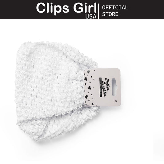 White Textured Head Wrap