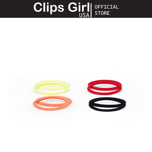 Colorful Seamless Elastic Pony Teals (Set of 6)