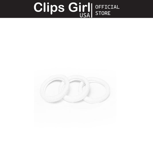 Clear Coiled Pony Teals (Set of 4)