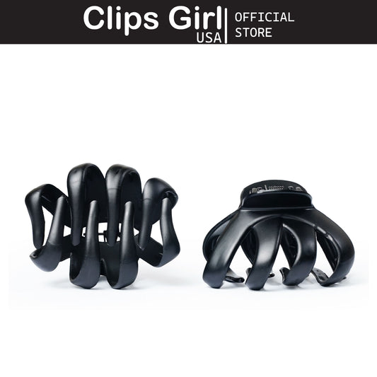 Matte Black Tentacle Jaw Clip Set