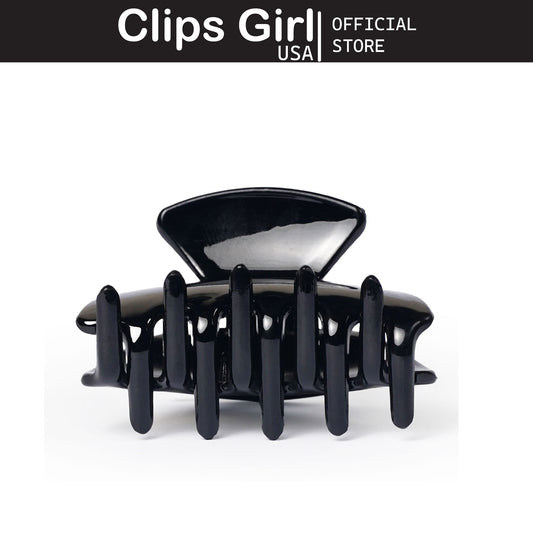 Glossy Black Side Jaw Clip Set