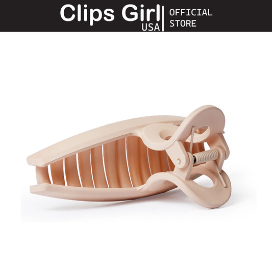 Cream Matte Jaw Clip