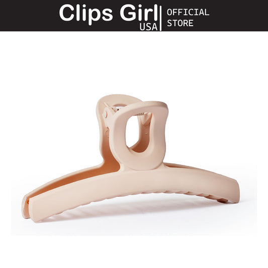 Cream Matte Jaw Clip