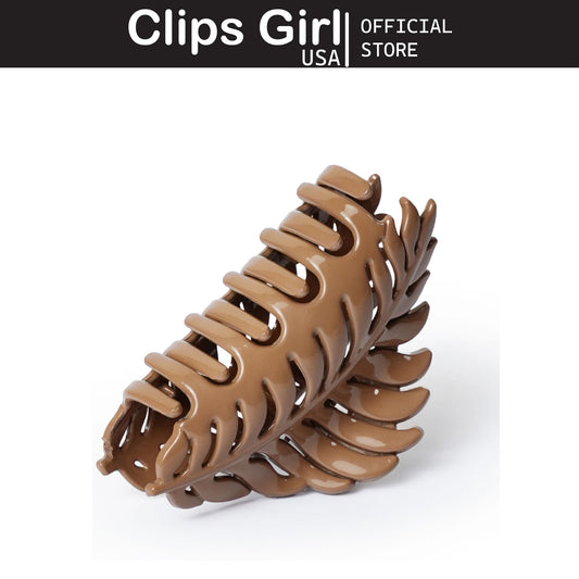 Caramel Leaf Jaw Clip