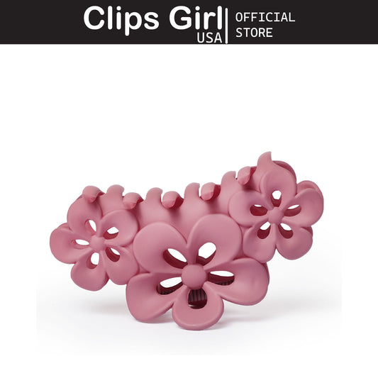 Dusty Rose Bloom Jaw Clip