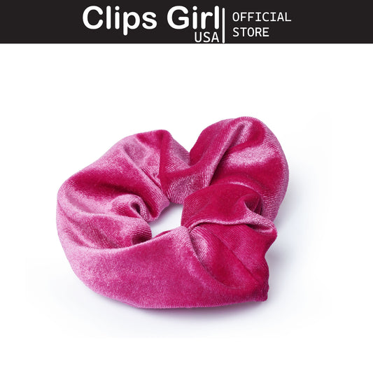 Fuchsia Velvet Scrunchie
