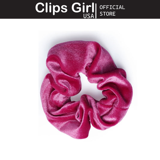 Fuchsia Velvet Scrunchie