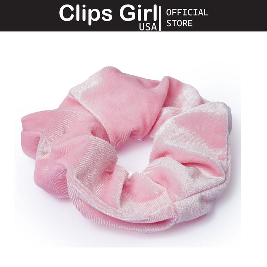 Light Pink Velvet Scrunchie