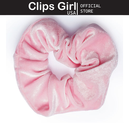 Light Pink Velvet Scrunchie
