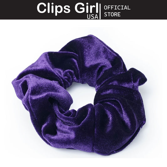 Deep Purple Velvet Scrunchie