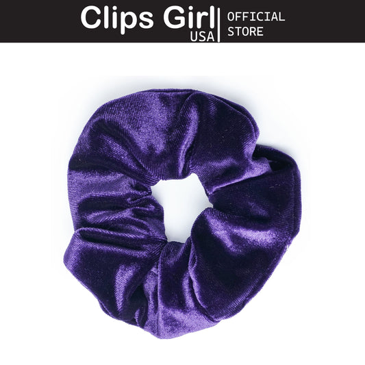 Deep Purple Velvet Scrunchie