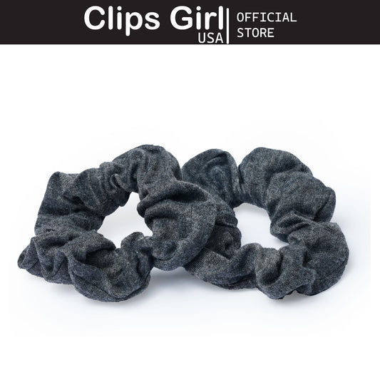 Charcoal Textured Scrunchie