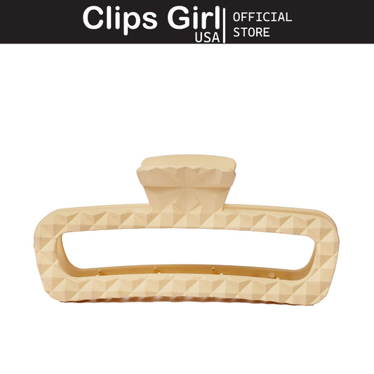 Cream Open Frame Jaw Clip