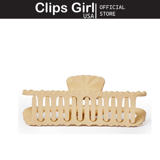 Cream Open Frame Jaw Clip