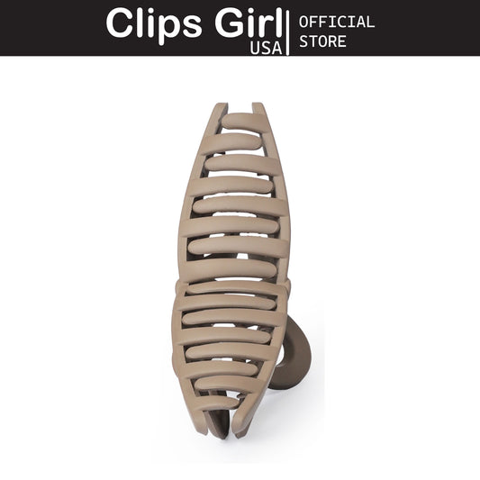 Taupe Bow Jaw Clip