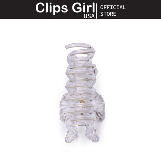 Diamond Facet Clear Jaw Clip