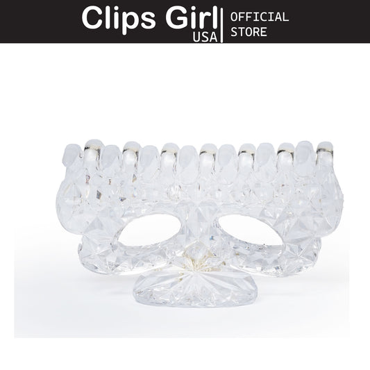 Diamond Facet Clear Mini Jaw Clip