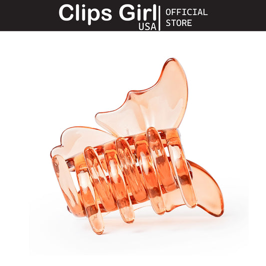 Amber Bat Wing Jaw Clip