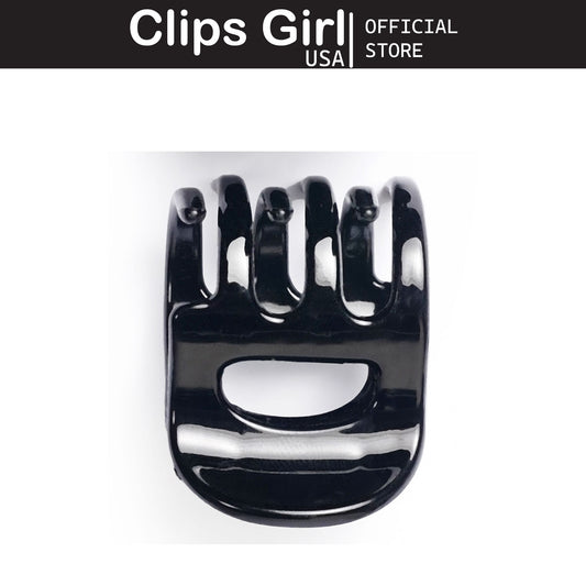 Glossy Black Mini Jaw Clip Set