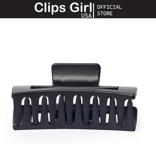 Glossy Onyx Open Frame Jaw Clip