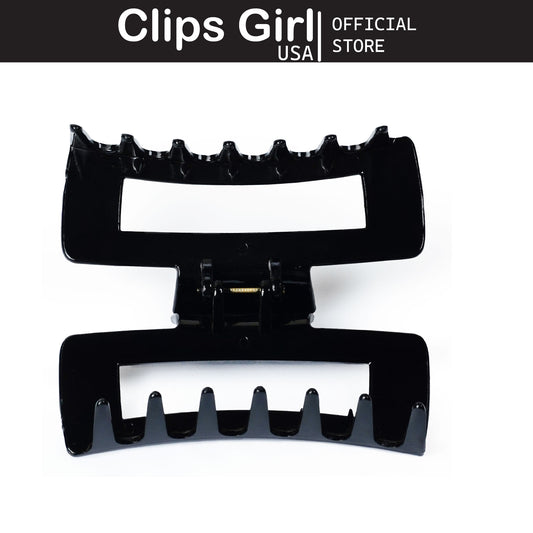Glossy Onyx Open Frame Jaw Clip