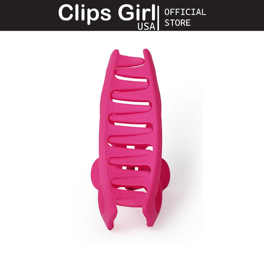 Fuchsia Sculpted Frame Jaw Clip