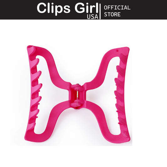 Fuchsia Sculpted Frame Jaw Clip