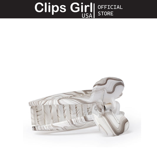 Swirl Marble Mini Jaw Clip