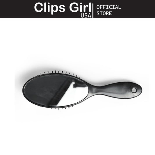 Black Oval Cushion Hair Brush