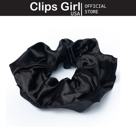 Black Satin Scrunchie