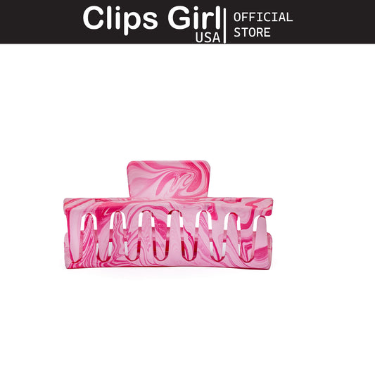 Rose Marble Open Frame Jaw Clip