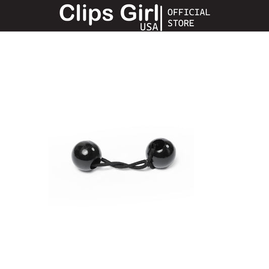 Mother & Daughter Ball Pony Teals 10pcs (Black & Clear)