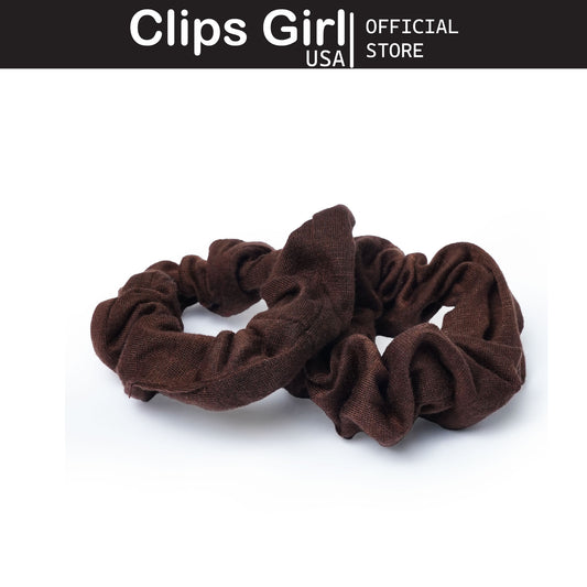 Chocolate Textured Scrunchie
