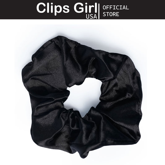 Black Satin Scrunchie