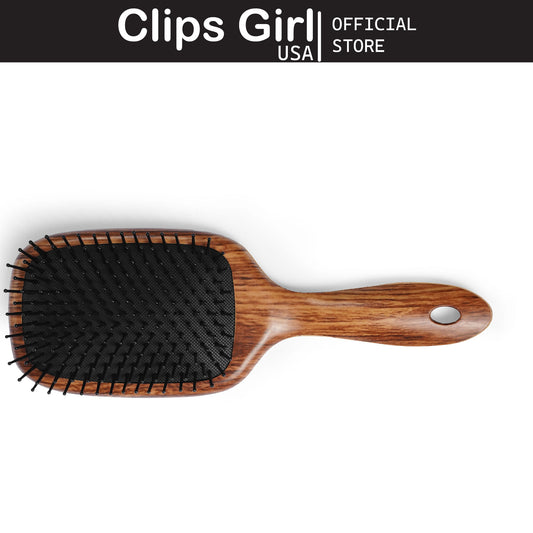 Wooden Rectangular Cushion Hair Brush