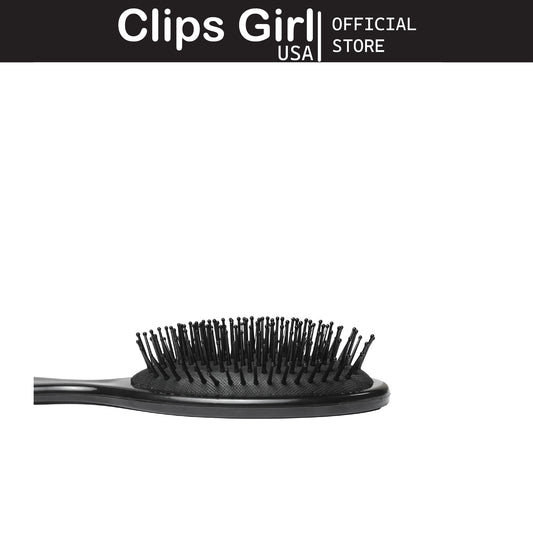 Black Oval Cushion Hair Brush